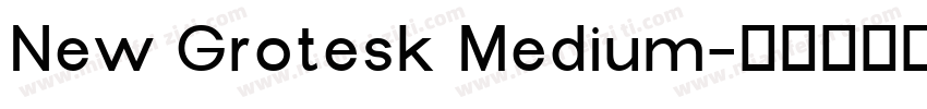 New Grotesk Medium字体转换